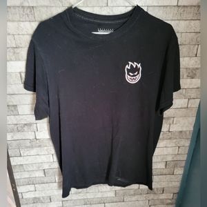 SpitFire Black graphic Tshirt  Size Medium‎